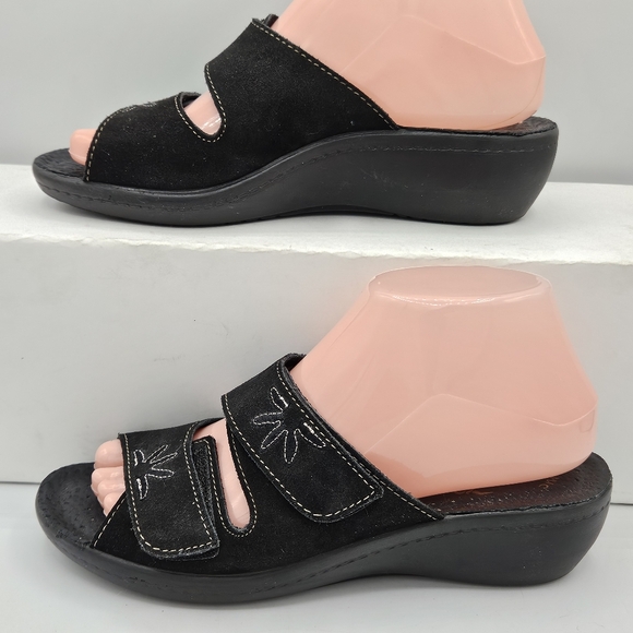 Fly Flot made in Italy leather anti-shock sandals size 37 US size 6 - Picture 16 of 16